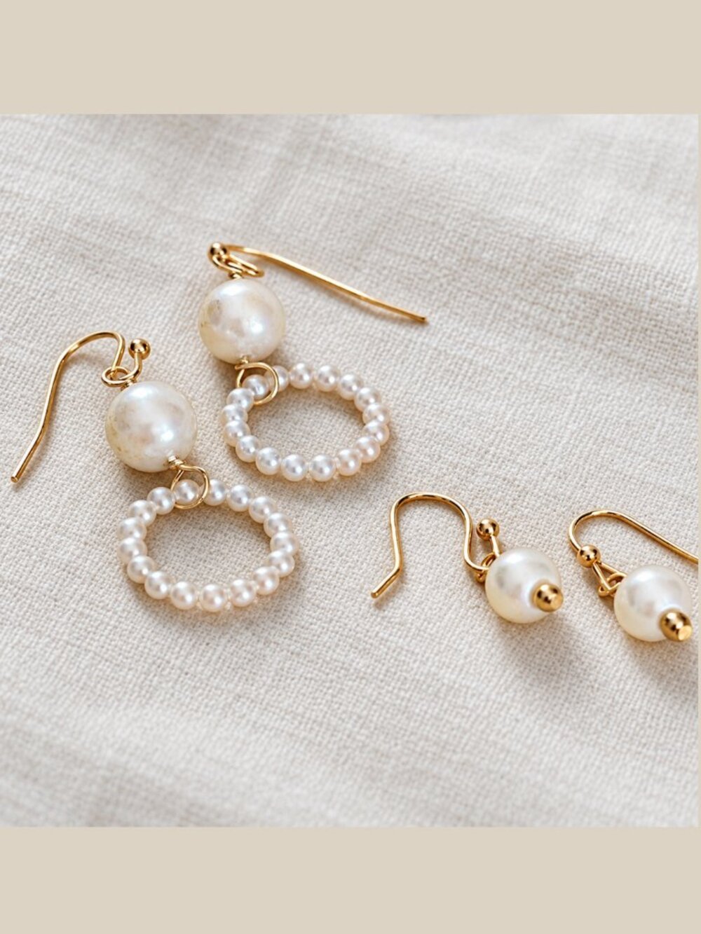 Pierced or Clip On Earrings —Mommy & Me Faux Pearls Set